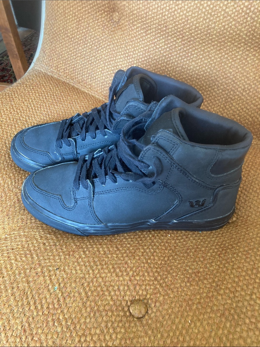 Supra Men's All-Black High Top Skate Shoes
